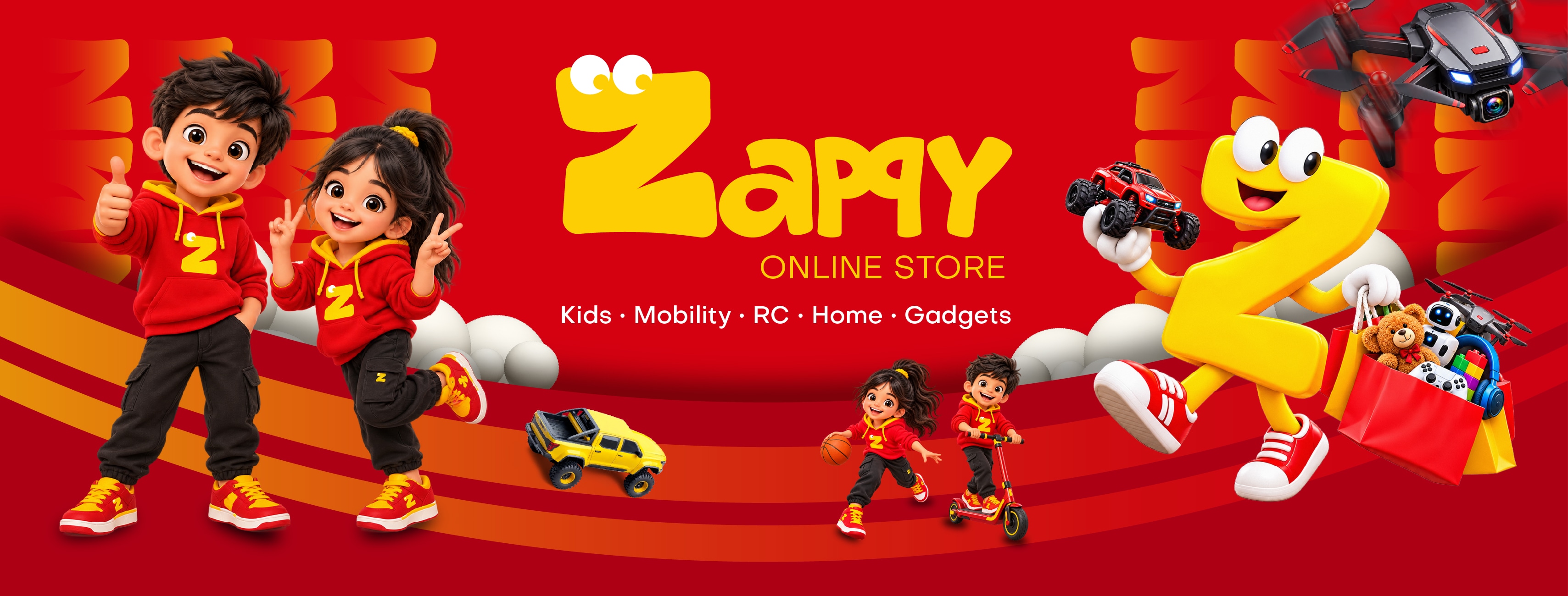 Zappy Online Store — Kids, Mobility, RC, Home, Gadgets